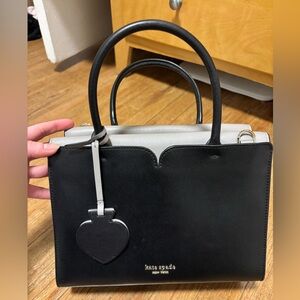 Kate Spade Black and Gray leather purse
